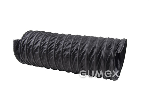 Vzduchotechnická hadica pre horúce plyny PROTAPE PUR370, 51/59mm, 0,905bar/-0,335bar, tkanina impregnovaná PU, oceľová špirála, -40°C/+125°C, tmavo šedá